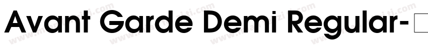Avant Garde Demi Regular字体转换